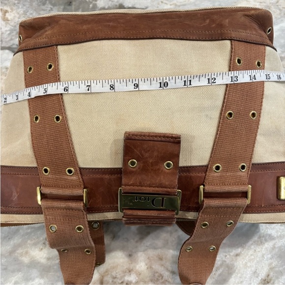 Absolutely stunning vintage Dior handbag canvas and leather signature lining - Picture 11 of 17